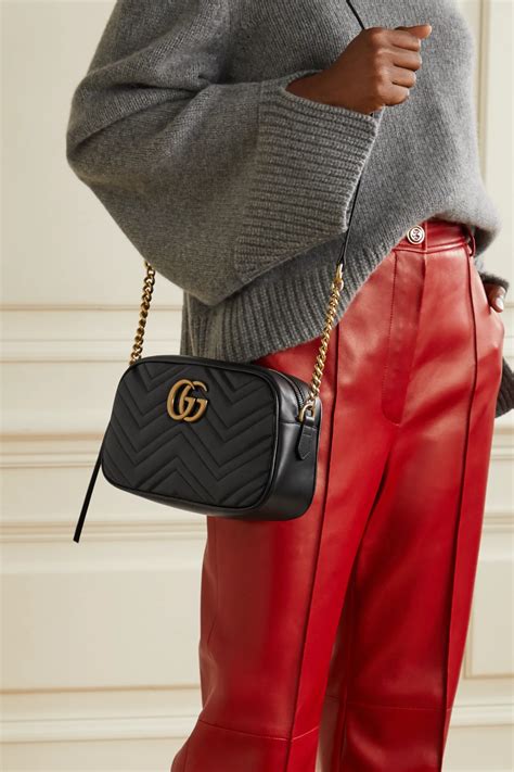 shoulder bag gucci marmont bag|Gucci Marmont large camera bag.